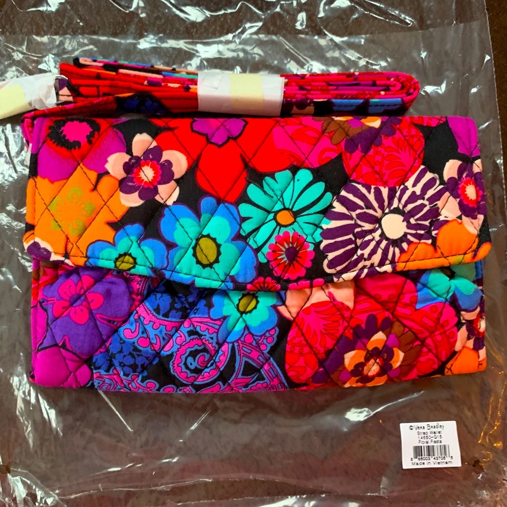 NEW Vera Bradley “Floral Fiesta” Strap Wallet